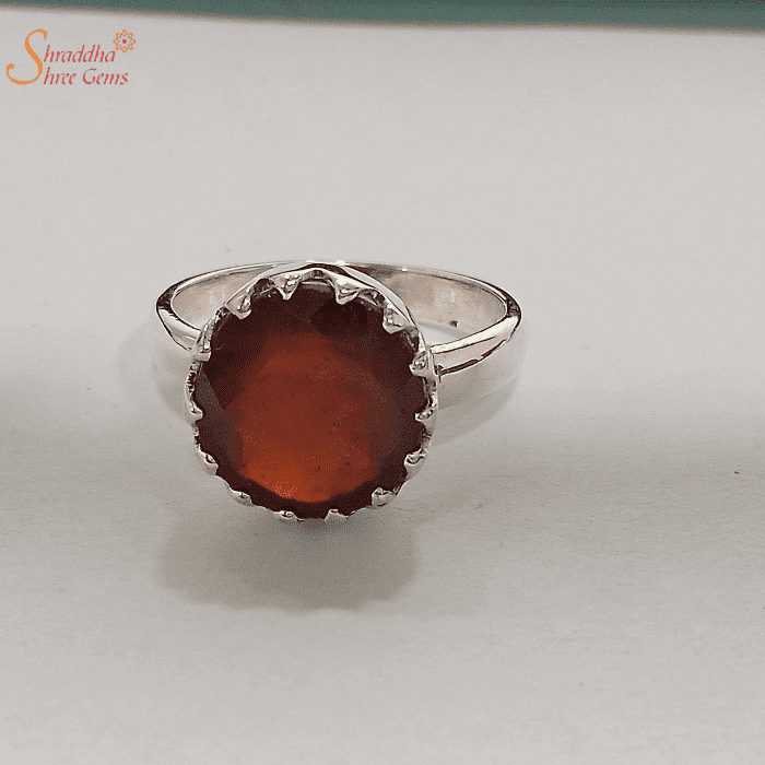 Stone 99% Natural Gomed Ring, Size: Small at Rs 3100 in Jaipur | ID:  2852758965073