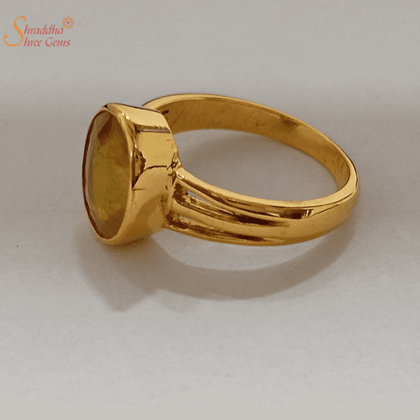 Buy Pukhraj Stone Ring Designs At Best Price | CaratLane
