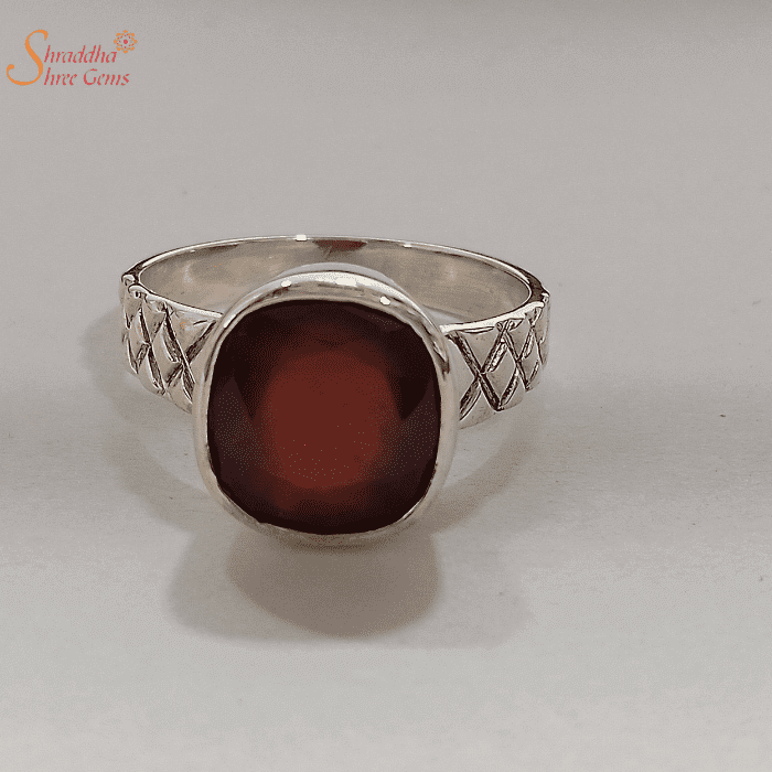 Red Garnet Silver Ring, 925 Sterling Silver Ring For Women, hand Made Ring  | eBay