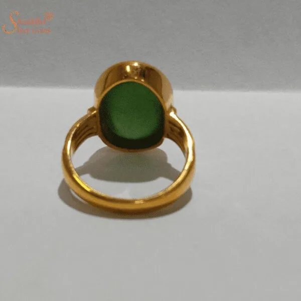 Natural Moldavite Gemstone Ring Natural Moldavite Gemstone Ring