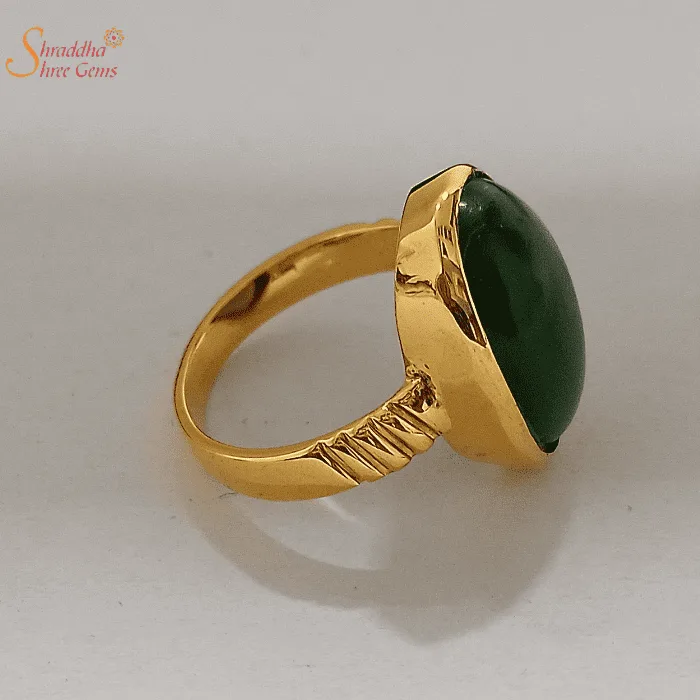moldavite gemstone gold and silver ring
