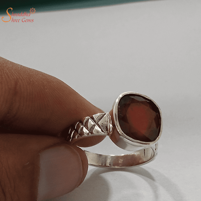 Natural Certified Hessonite Garnet/gomed4.00 11.00 Ct. Gemstone Unisex Ring  in 92.5 Sterling Silver ,birthstone Jewelry Ring by ABHAY GEMS - Etsy
