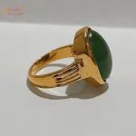 Natural Moldavite Gemstone Ring