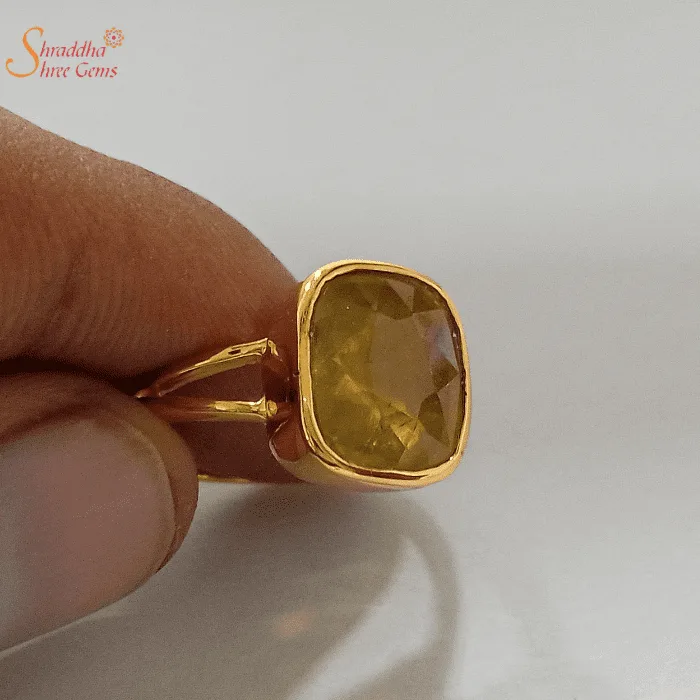 Yellow Sapphire Ring For Astrology