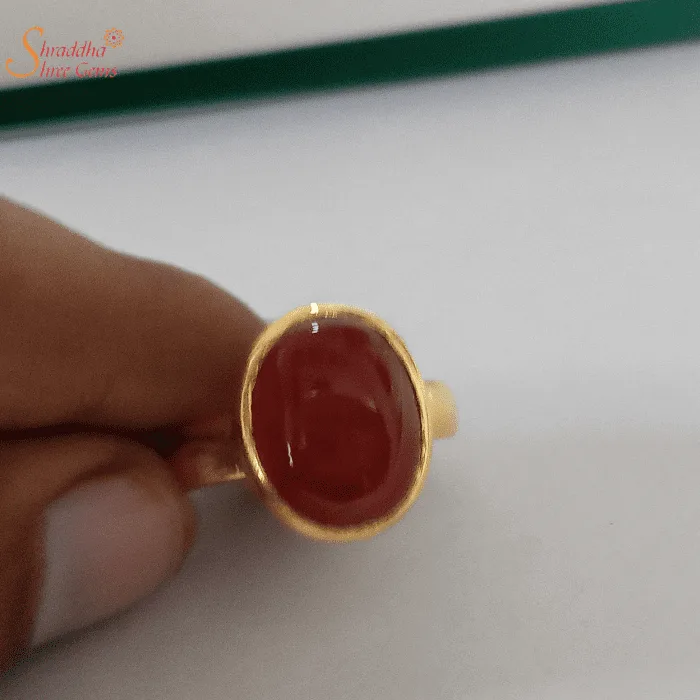 Natural Carnelian Ring