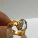 Natural Flourite Gemstone Ring