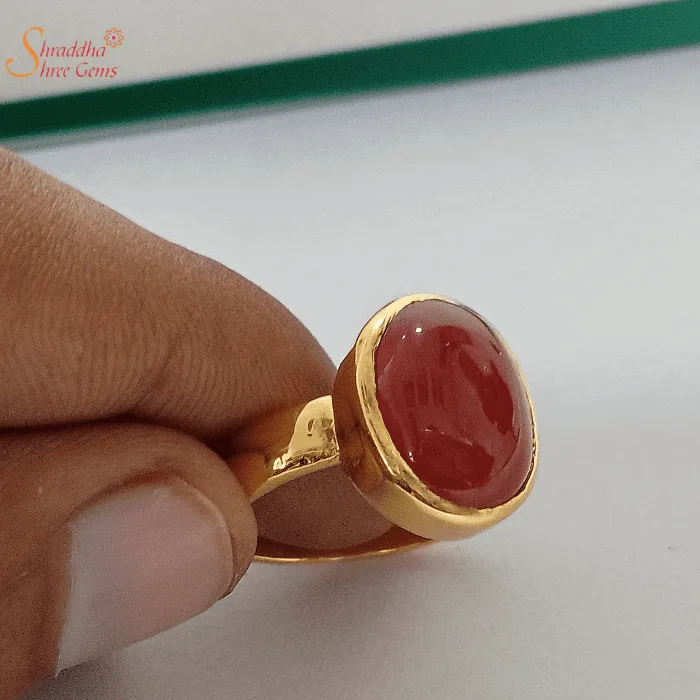Natural Carnelian Ring