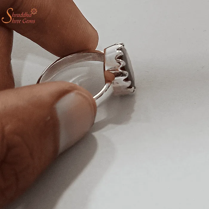 Natural Gomed Ring In Sterling Silver