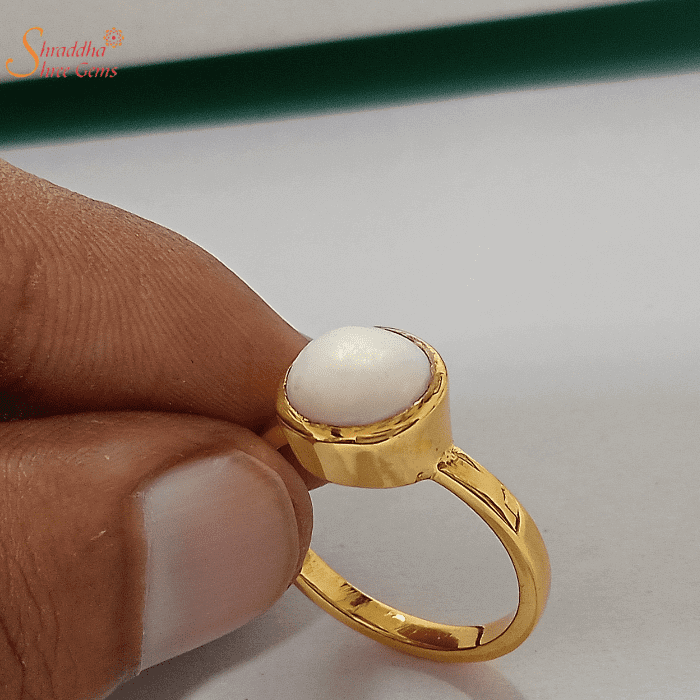 Amazon.com: Jewelryonclick 6 Carat Natural Fresh Water Pearl 92.5 Sterling  Silver Ring For Men & Women Prong: Clothing, Shoes & Jewelry