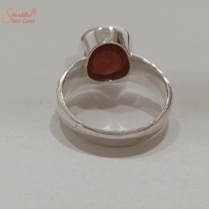 Certified Hessonite Garnet Ring, Gomed Ring