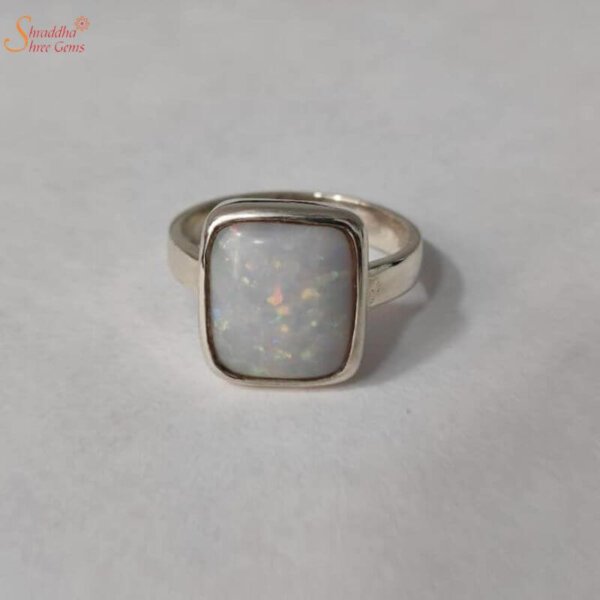 Certified Opal Gemstone Ring