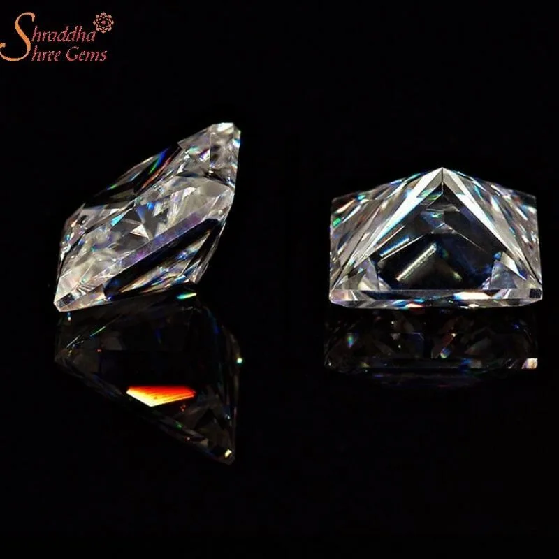 Loose Princess Cut Moissanite Stone