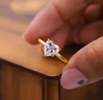Solitaire Moissanite Diamond Ring