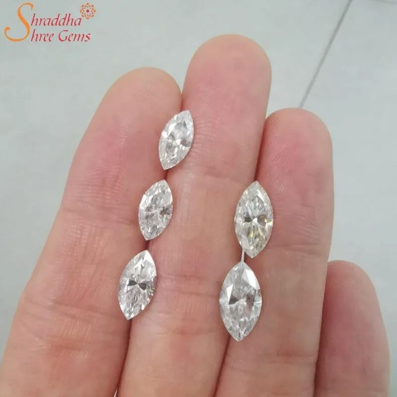 marquise shape moissanite stone