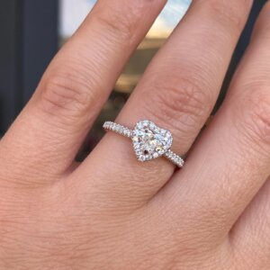 Moissanite Diamond Engagement Ring