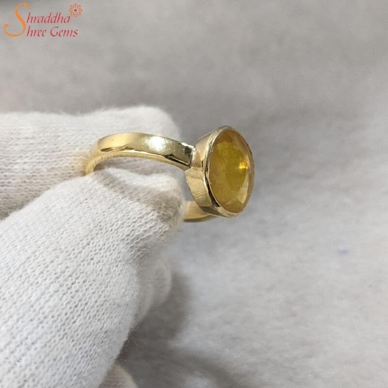 Siddh Yellow Sapphire Ring (पुखराज अंगूठी) | Buy Pukhraj Ring