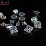 Loose Princess Cut Moissanite Stone