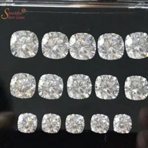 Loose Cushion Cut Moissanite Stone