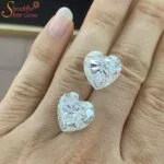 loose heart shape moissanite stone