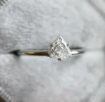 Trillian Shape Moissanite Diamond Solitaire Ring