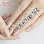 Radian shape moissanite stone gra certified