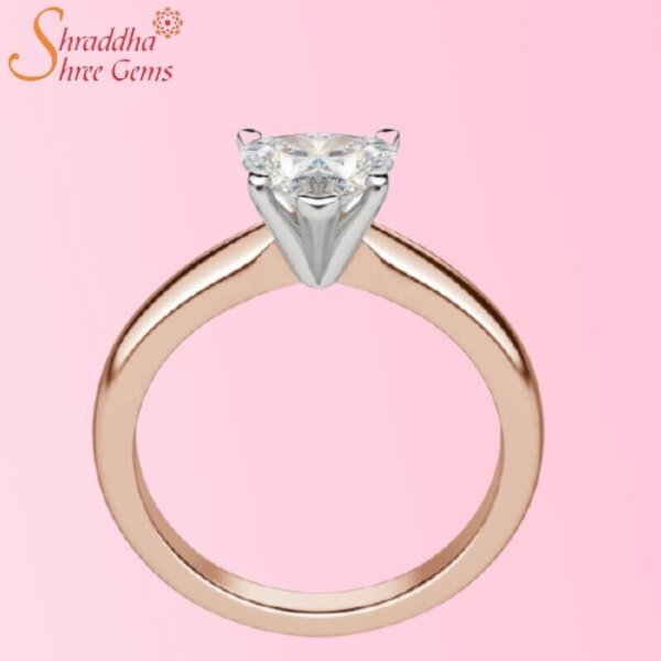 Heart Shape Moissanite Diamond Solitaire Ring