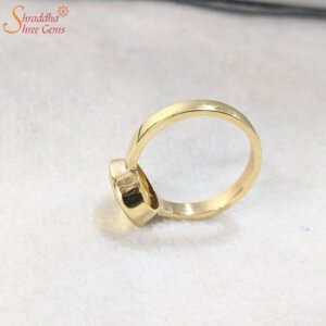 natural yellow sapphire gemstone ring