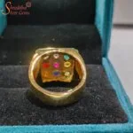navratna ring, nine gemstone ring