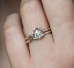 Trillian Shape Moissanite Diamond Solitaire Ring