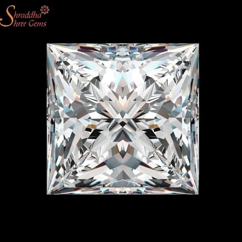 Loose Princess Cut Moissanite Stone