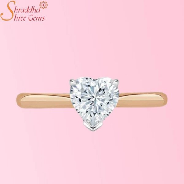 Solitaire Moissanite Diamond Engagement Ring