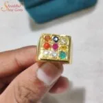 navratna ring, nine gemstone ring