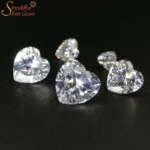 loose heart shape moissanite stone