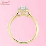 Round Shape Moissanite Diamond Promise Ring