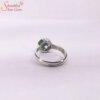 Adjustable Zircon Gemstone Ring