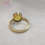 Certified yellow sapphire gemstone ring