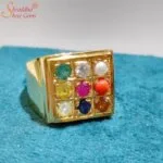navratna ring, nine gemstone ring