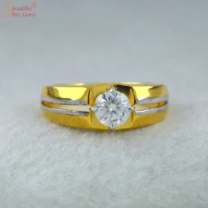 Men Moissanite Diamond Ring