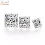 Loose Princess Cut Moissanite Stone
