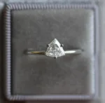 Trillian Shape Moissanite Diamond Solitaire Ring