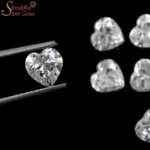 loose heart shape moissanite stone