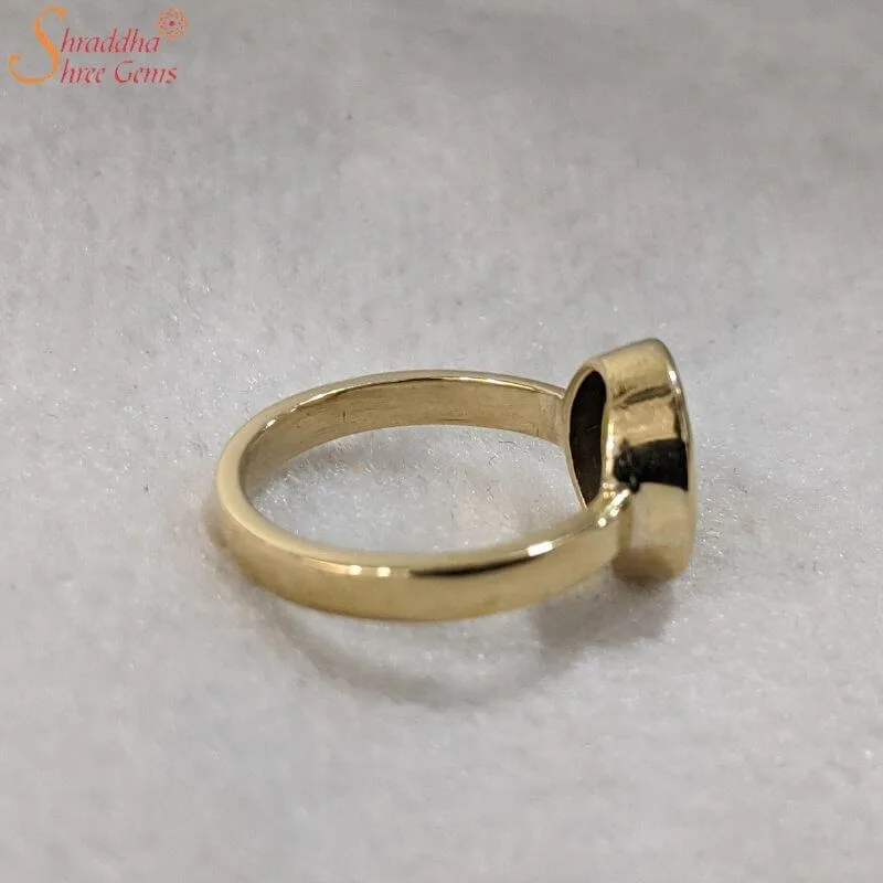 Certified yellow sapphire gemstone ring