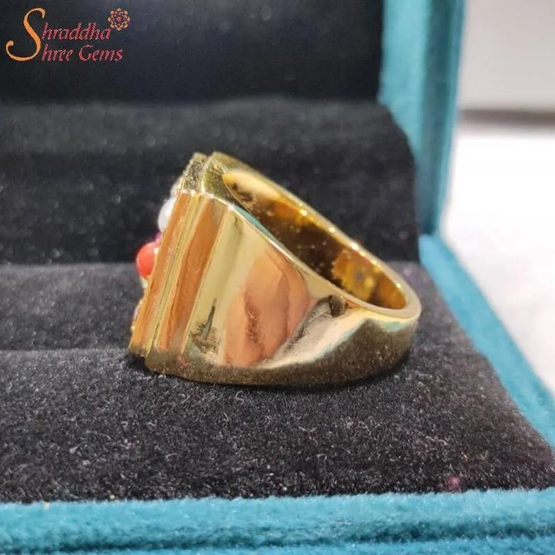 navratna ring, nine gemstone ring