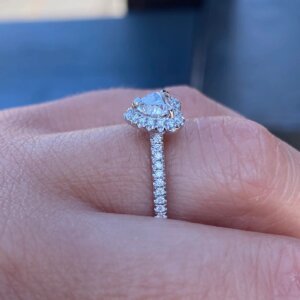 Moissanite Diamond Engagement Ring