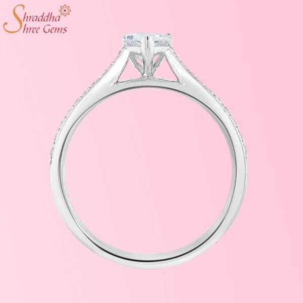 Heart Shape Moissanite Diamond Engagement Ring