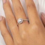 Cushion Shape Moissanite Diamond Promise Ring