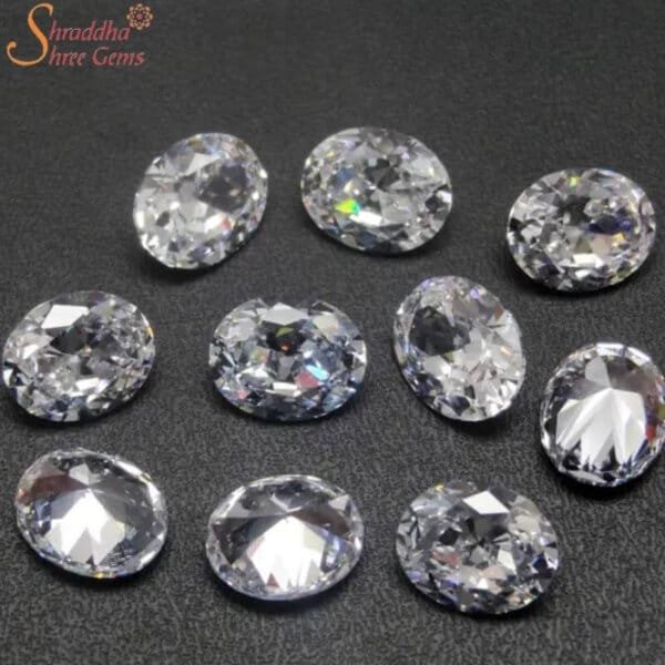 loose oval shape moissanite stone (3)