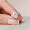 Oval Cut Moissanite Diamond Ring