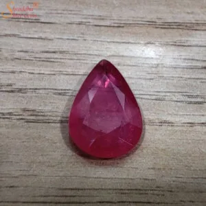 Pear Shape 5 Carat Loose Ruby Gemstone