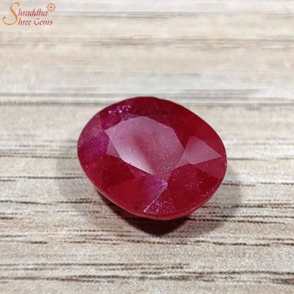 Certified 6 Carat Loose Ruby Gemstone (Manik)